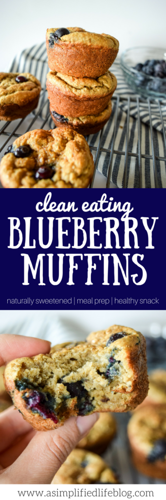 Clean Eating Blueberry Muffins - A Simplified Life