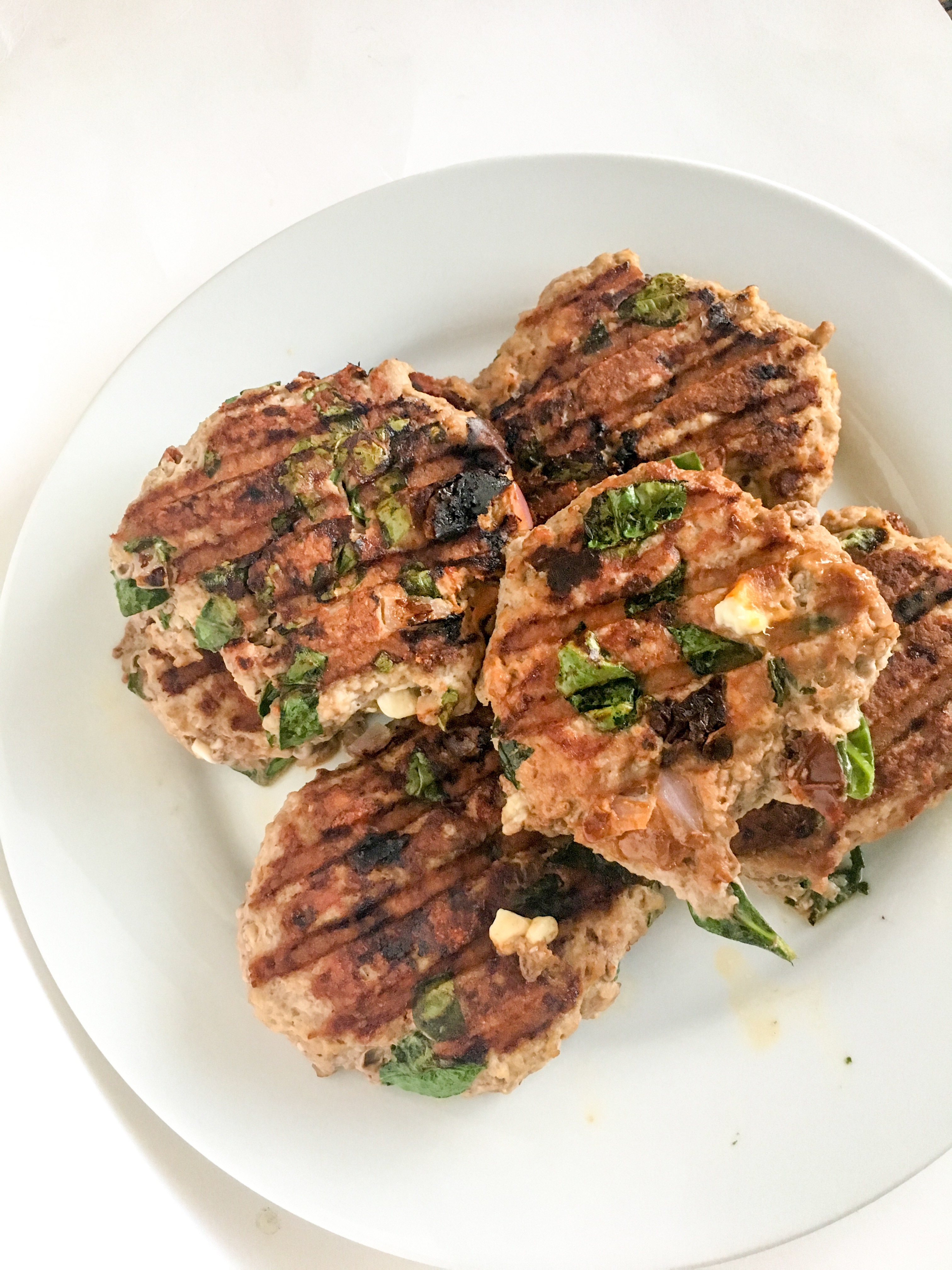 Sundried Tomato and Feta Turkey Burgers - A Simplified Life