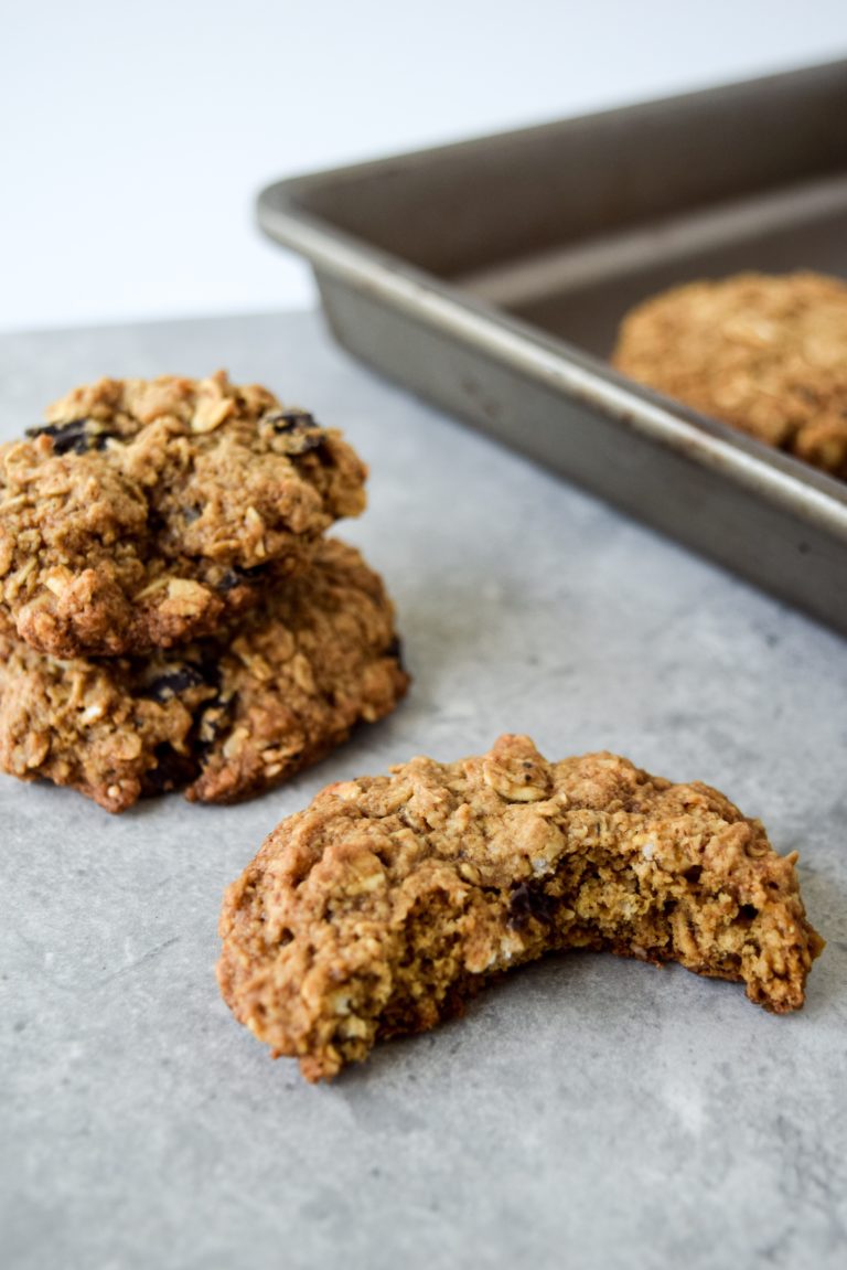 Healthy Oatmeal Chocolate Chip Cookies - A Simplified Life
