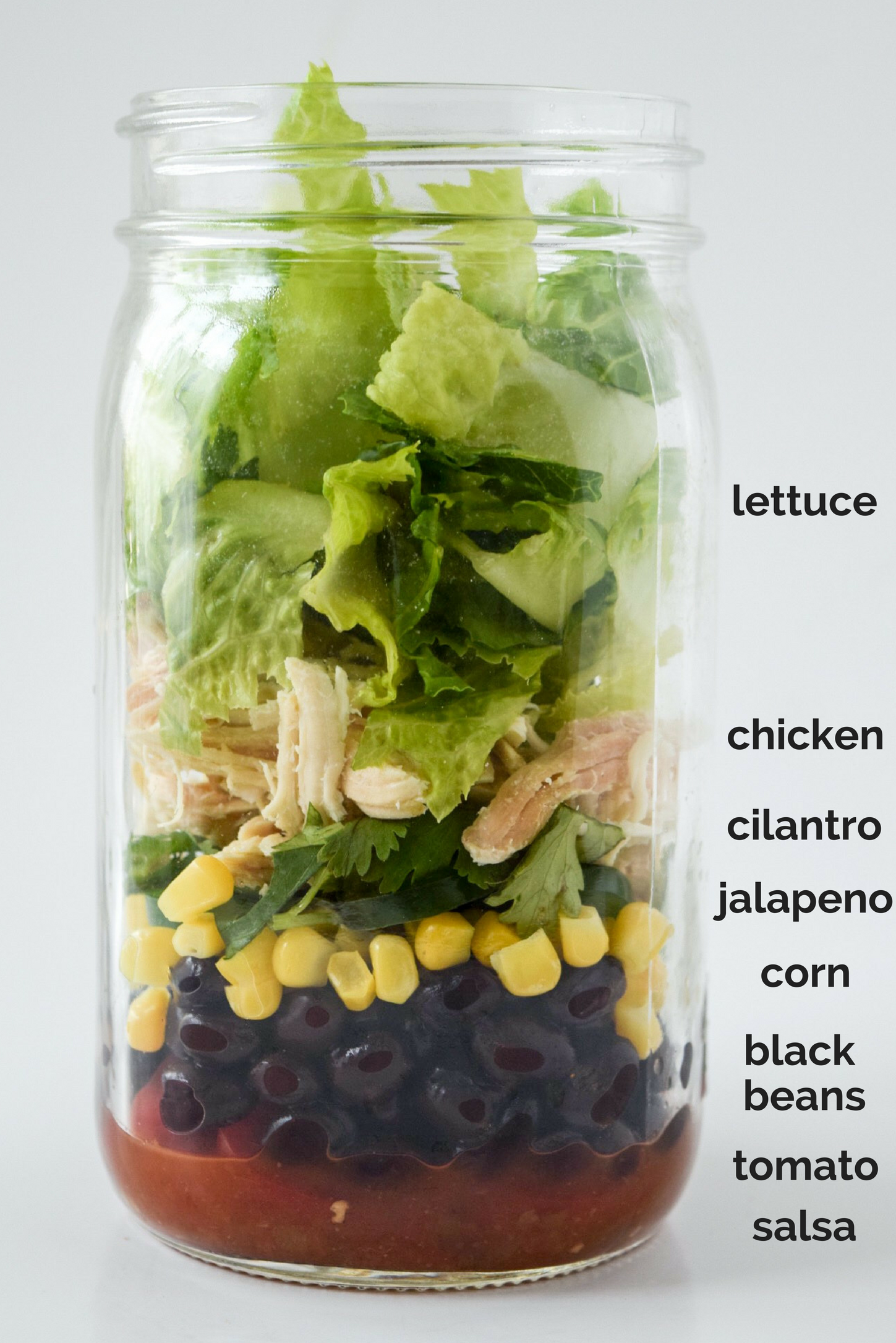 Mason Jar Salad - Make Salad in a Jar!